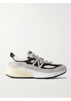 New Balance - 990v6 Suede, Leather And Mesh Sneakers - Gray - US5.5,US6,US6.5,US7,US7.5,US8,US8.5,US9,US9.5,US10