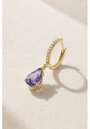 42 SUNS - 14-karat Gold Tanzanite And Laboratory-grown Diamond Single Earring - Blue - One size