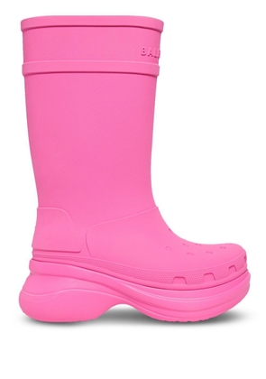 Balenciaga x Crocs logo-embossed boots - Pink