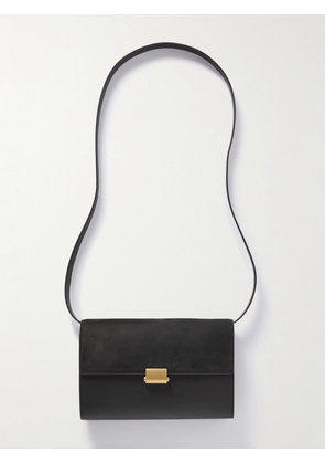 The Row - Laurie Suede And Leather Shoulder Bag - Black - One size