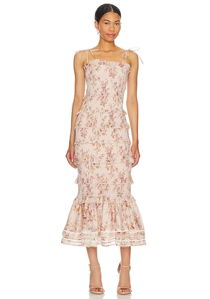 V. Chapman Geranium Maxi Dress in Rose. Size 6.