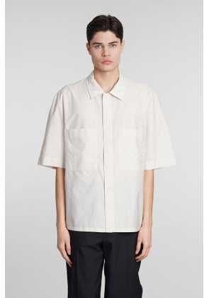 Lemaire Shirt In Beige Cotton