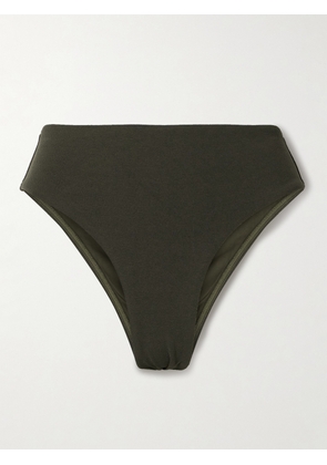 Matteau - + Net Sustain The Nineties Stretch Recycled-crepe Bikini Briefs - Green - 1,2,3,4,5