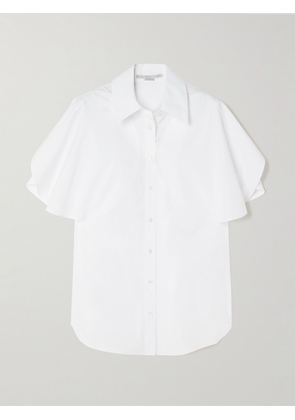 Stella McCartney - Paneled Cotton-poplin Shirt - White - IT38,IT40,IT42,IT44,IT46