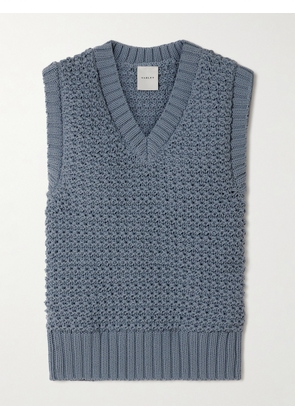 Varley - Adie Recycled Crocheted Vest - Blue - xx small,x small,small,medium,large,x large