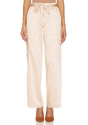 Sanctuary All Tied Up Cargo Pant in Beige. Size L.