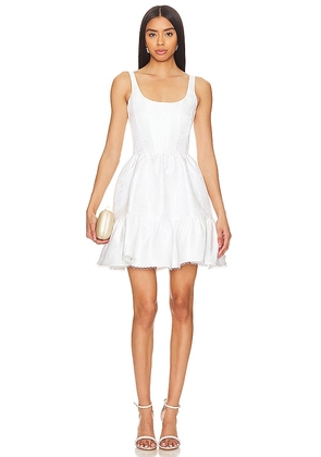 V. Chapman Betina Dress in White. Size 4, 8.