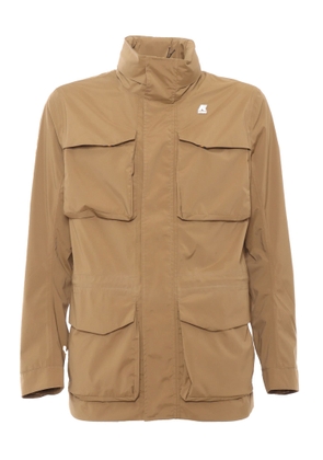 K-Way Brown Jacket With Pockets