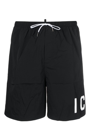 Dsquared2 Icon-print swim shorts - Black