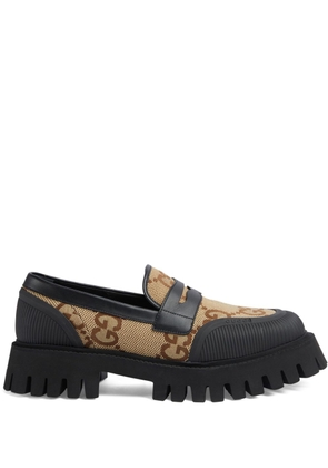 Gucci GG canvas lug-sole loafers - Black