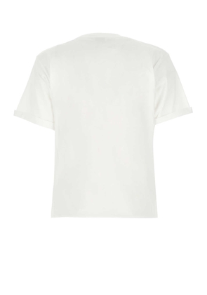 Saint Laurent White Cotton T-Shirt