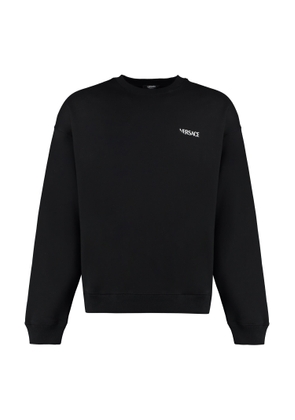 Versace Printed Cotton Crew-Neck Sweatshirt