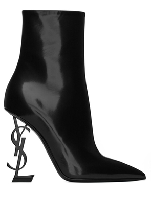 Saint Laurent Opyum 110mm leather boots - Black