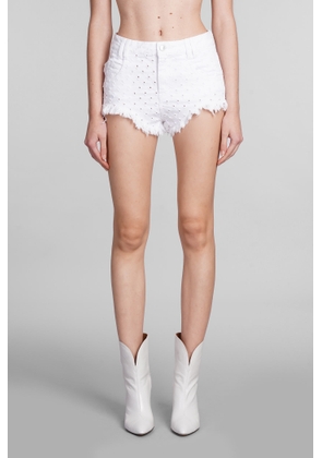 Isabel Marant Aneida Shorts In White Cotton
