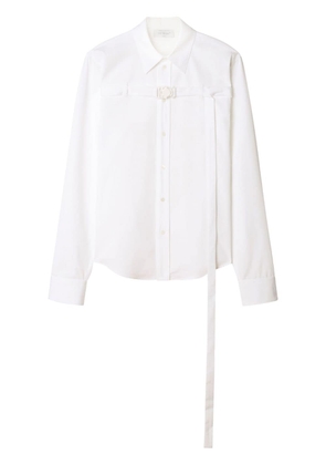Off-White buckled cotton-poplin shirt