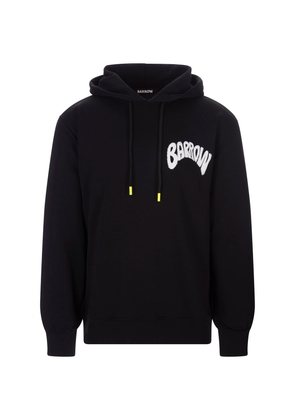 Barrow Black Hoodie With Front And Back Logo Print