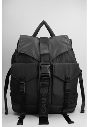 Ganni Tech Black Backpack