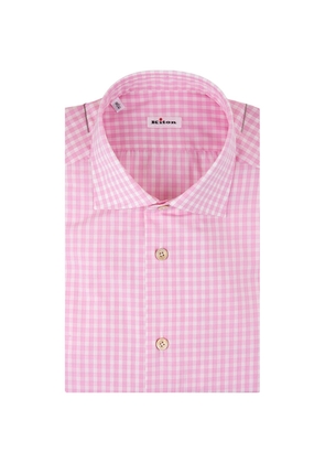 Kiton Pink Check Shirt