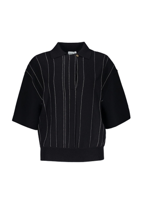 Ferragamo Knitted Wool Polo Shirt