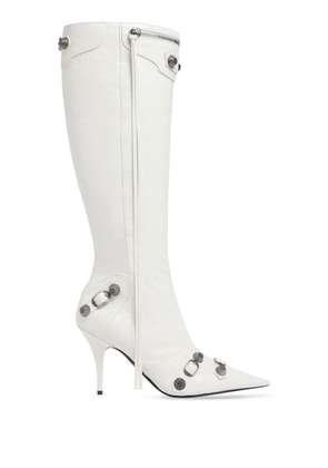 Balenciaga Cagole 90mm knee-high boots - White