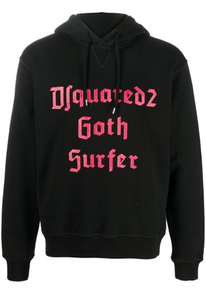 Dsquared2 slogan-print hoodie - Black