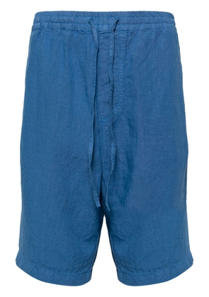 120% Lino linen bermuda shorts - Blue