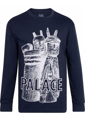 Palace Winz long-sleeve T-shirt - Blue