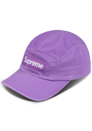 Supreme washed chino twill camp cap - Purple