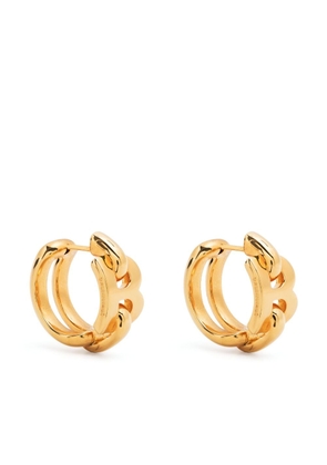 Balenciaga B-logo hoop earrings - Gold