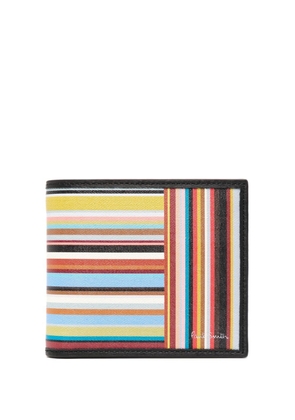 Paul Smith striped bi-fold leather wallet - Multicolour