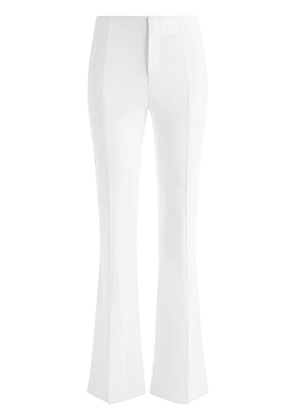 alice + olivia Tisa front-slit bootcut trousers - White