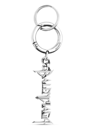 Balenciaga typo metal keychain - Silver