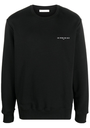 Ih Nom Uh Nit Mask-print crewneck sweatshirt - Black