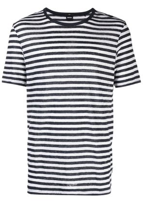 BOSS horizontal stripes T-shirt - White