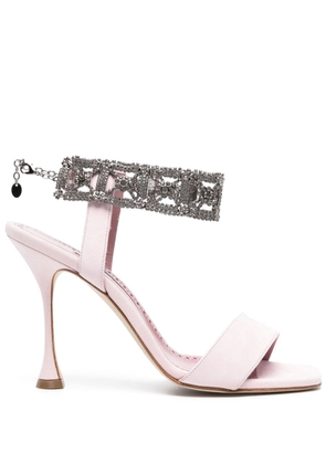 Manolo Blahnik Lierasan 105mm suede sandals - Pink