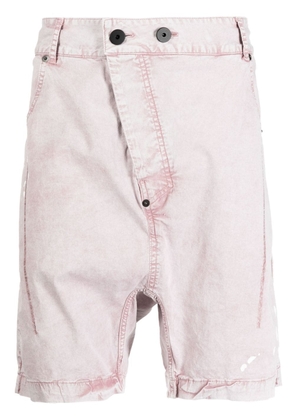 11 By Boris Bidjan Saberi distressed denim shorts - Pink
