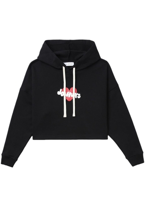 Joshua Sanders logo-print cotton hoodie - Black