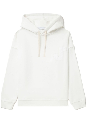 Joshua Sanders slogan-print cotton hoodie - White