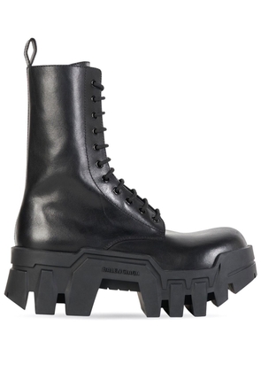 Balenciaga Bulldozer lace-up ankle boots - Black