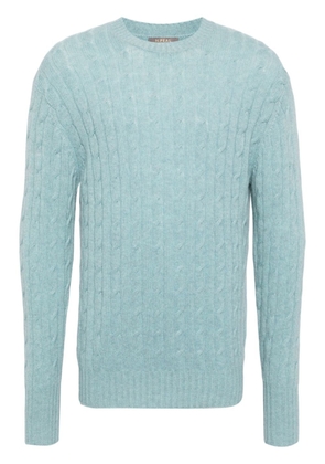 N.Peal Thames cable-knit jumper - Blue