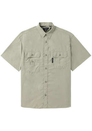Comme des Garçons Homme logo-tag short-sleeve shirt - Neutrals