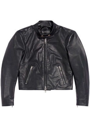 Balenciaga Racer zipped leather jacket - Black