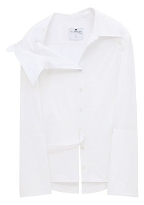 Courrèges Modular asymmetric poplin shirt - White