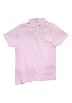 Balenciaga Gothic Type distressed T-Shirt - Pink