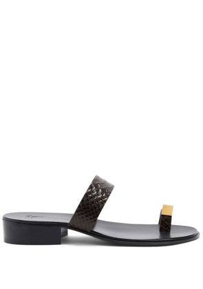 Giuseppe Zanotti Bardack double-strap sandals - Brown