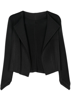 Issey Miyake open-front plissé jacket - Black