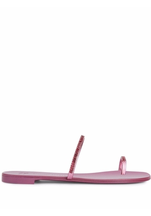 Giuseppe Zanotti Colorful flat sandals - Pink