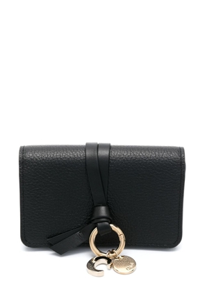 Chloé Alphabet trifold leather wallet - Black