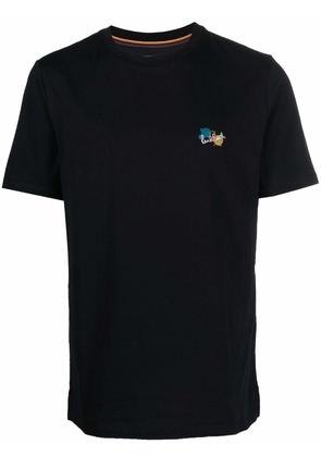 Paul Smith embroidered-logo cotton T-shirt - Black