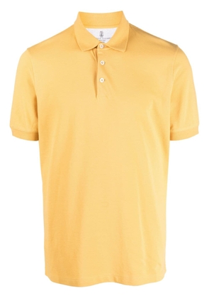 Brunello Cucinelli cotton polo shirt - Yellow